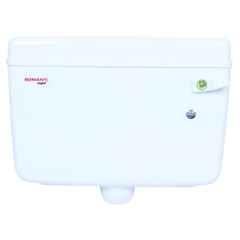 Elegant Casa 10L Polypropylene White Toilet Flush Tank with Single Flushing