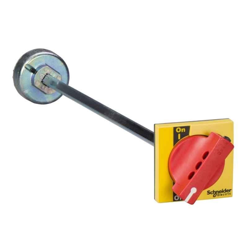 Schneider ComPact INS/INV Red & Yellow Extended Front Rotary Handle, LV431051