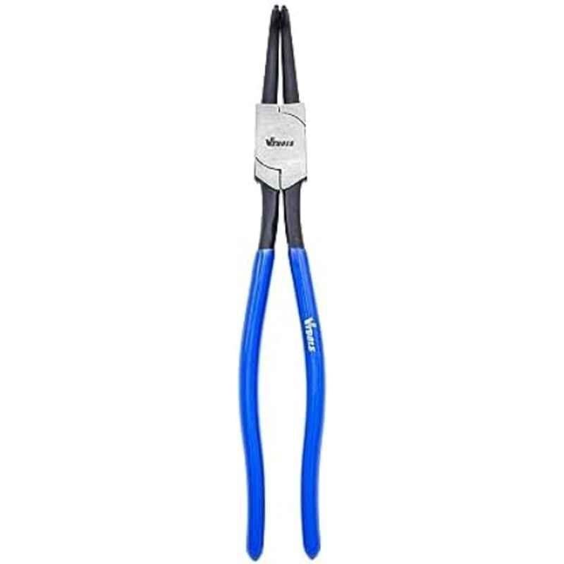 VTOOLS 13 inch Carbon Steel Black & Blue External Circlip Plier with Bent Tips, VT2160