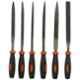 Black+Decker 6 Pcs 174mm Orange & Black Needle File Set , BDHT22148