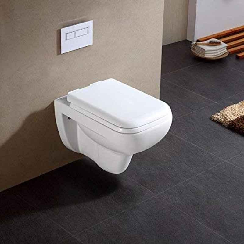 Buy InArt Ceramic Glaze White Square Wall Mounted P Trap Western