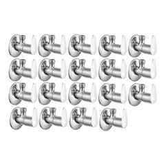 Fastgear Fusion Stainless Steel Silver Chrome Finish Angle Valve, FG071 (Pack of 19)