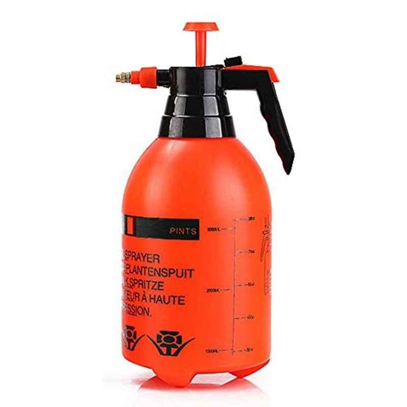 Volwco Handheld Garden Sprayer, Volwco 2L Portable Pressurized Sprayer One Hand Pressure Sprayer Bottle, Adjustable Nozzle, Use With Water Chemicals