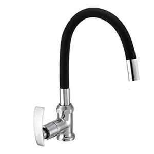 IRIS Brass Single Lever Kitchen Sink Mixer with 360 Swivel Spout & Flexible Silicone Spout