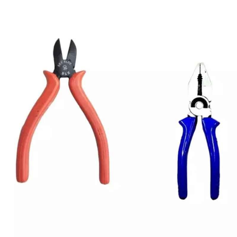 Sky Blue 2 Pcs 7.8 inch Lineman Plier Combo, SBE_PLIER_COMBO_MOD_00785