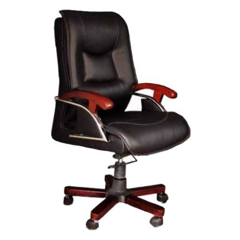 Arko Black Medium Steel High Back Adjustable Torsion Bar Executive Chair, B1 Black