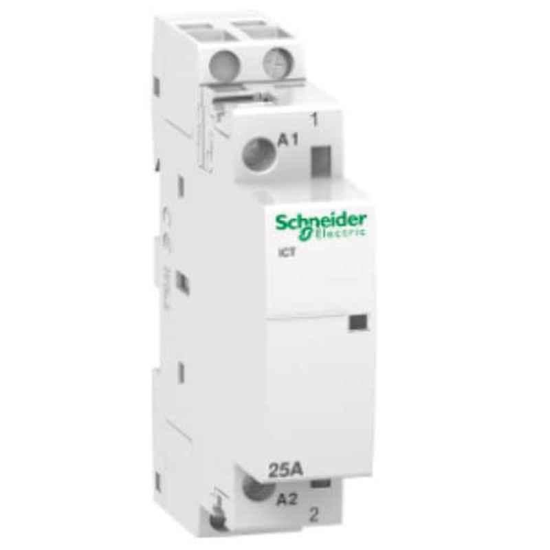 Schneider Acti9 25A 220V 1-NO White Contactor, A9C20531