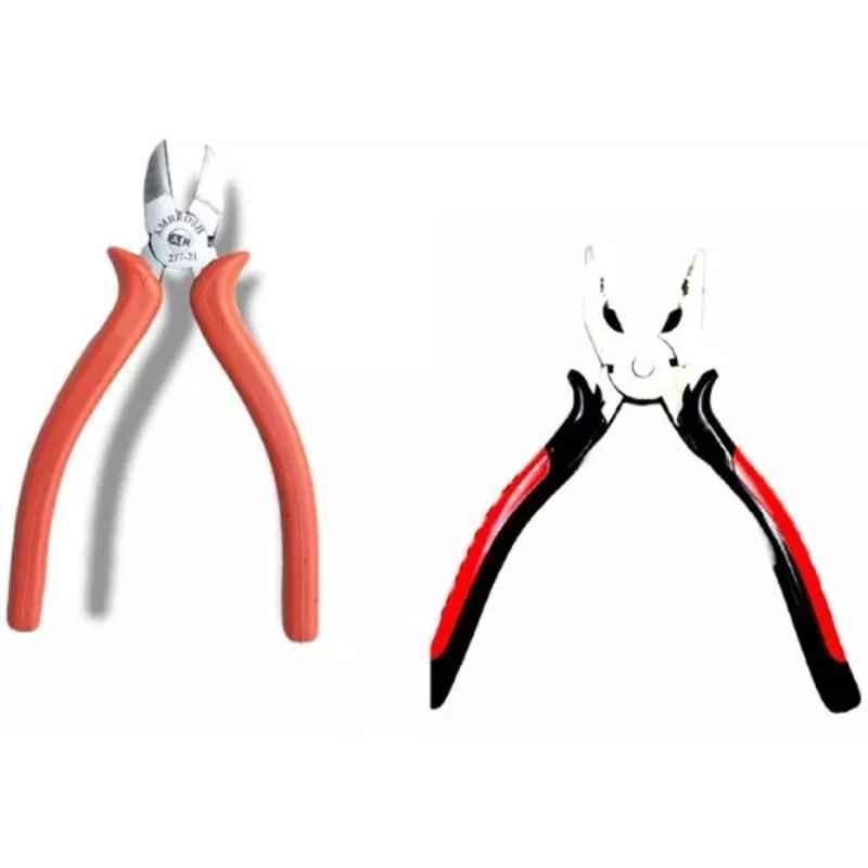 Sky Blue 2 Pcs 7.8 inch Lineman Plier Combo, SBE_PLIER_0412