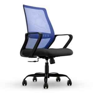 CELLBELL Desire Pro Mesh Medium Back Blue Ergonomic Office Chair with Lumbar Support & Height Adjustable