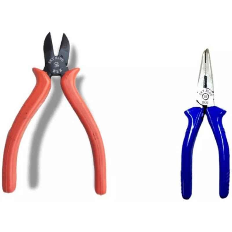Sky Blue 2 Pcs 7.8 inch Groove Plier Combo, SBE_PLIER_COMBO_MOD_00778