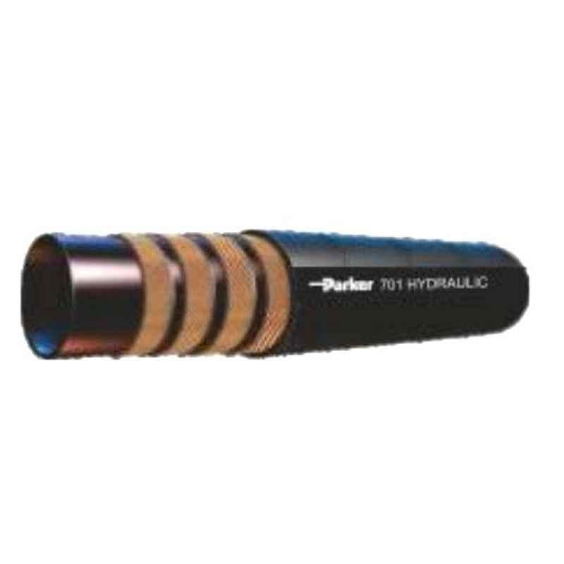 Parker 701EN856-4SP 3/8 inch 1m Synthetic Rubber Braided Hydraulic Hose, 701MSHA-6