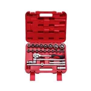 Freemans 24 Pcs 1/2 inch Chrome Vanadium Steel Hex Sockets Set with 1 Year Warranty, SSH-24 HEX 6PT