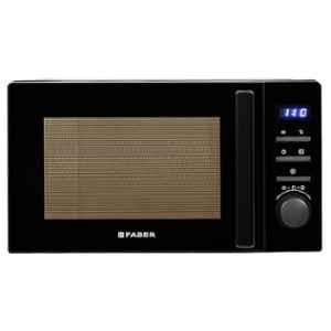 Faber 20 Litre Black Solo Digital Microwave Oven with 6 Auto Cook Menu, Instacook20_S