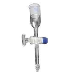 Glassco 19/26 Boro 3.3 Glass Socket Adapter with Glass Stopcock, 035.202.02