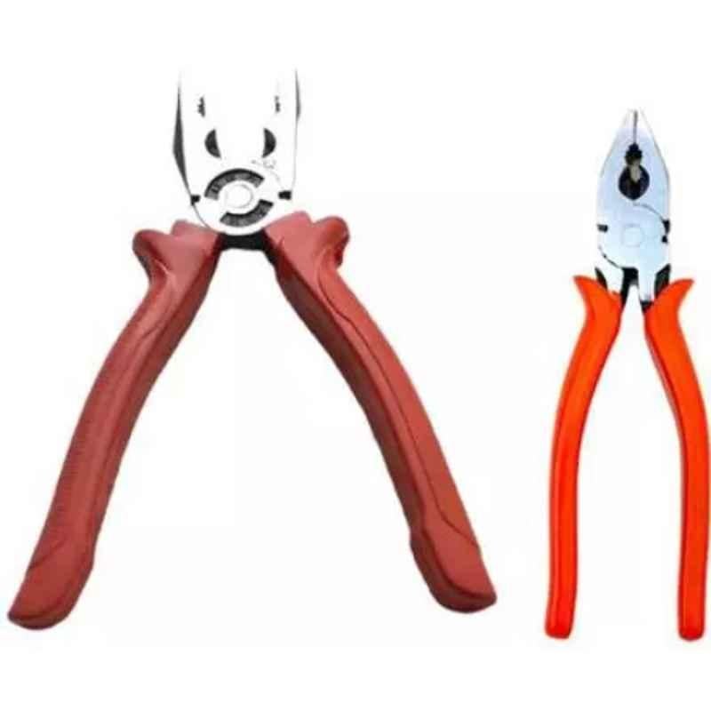 Sky Blue 2 Pcs 7.8 inch Lineman Plier Combo, SBE_PLIER_COMBO_MOD_00988