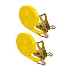Trion Products 25x46ft Alloy Steel & Polyester Heavy Duty Ratchet Belt with J Hook, 1541J46-2 (Pack of 2)