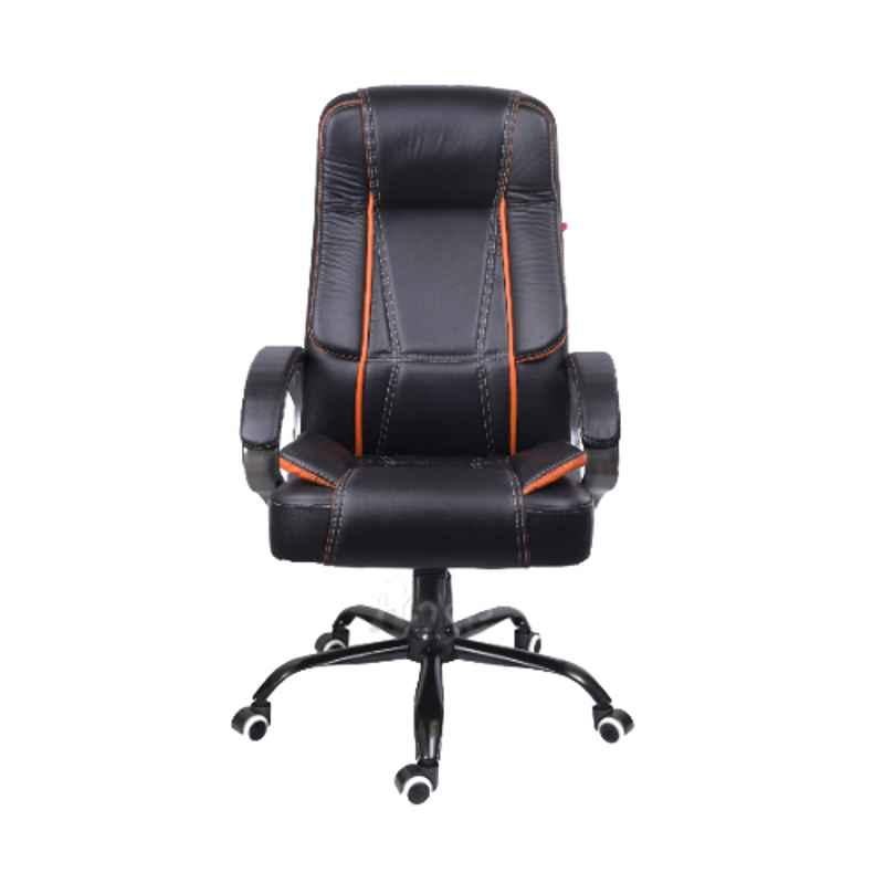 Rose Rdcspacex Black & Orange High Back Premium Office Chair (Pack of 2)