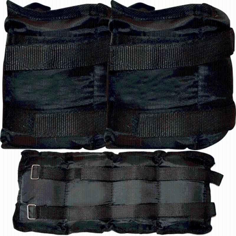 QUIT-X 1kg Black Fitness Strength Training Gym Ankle Weight & Wrist Weight