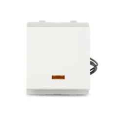 Schneider Electric Livia 32A 2 Module Flush Mounted White Switch with Indicator, P1132 (Pack of 10)