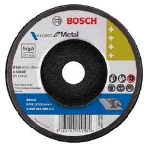 Bosch 100x16x6mm A24RBF Hi-Speed Grinding Discs for Metal, 2608603686 (Pack of 25)