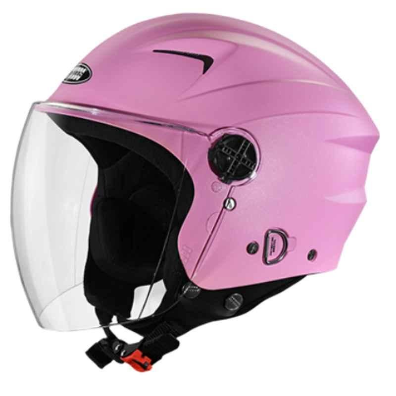 Studds Ray Pink Open Face Motorcycle Helmet, Size: L