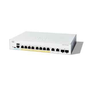 Cisco Catalyst 1300 8 Ports 10/100/1000 + 2x 1GE Copper/SFP Managed Network Switch, C1300-8FP-2G