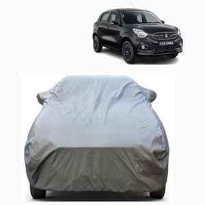 Aarex Auto Polyester Grey 100% Waterproof Car Body Cover with Mirror Pocket, Buckle Straps, All Weather, UV & Heat Resistant for Maruti Suzuki Celerio, SW-6-Grey