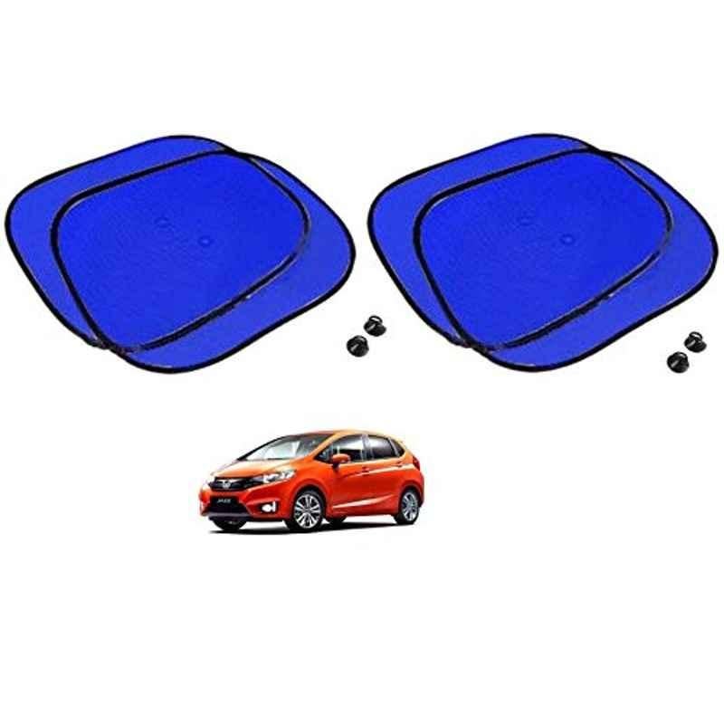 Kozdiko 4 Pcs Blue Chipkoo Car Window Sunshade Curtain Set for Honda Jazz, koz_82932