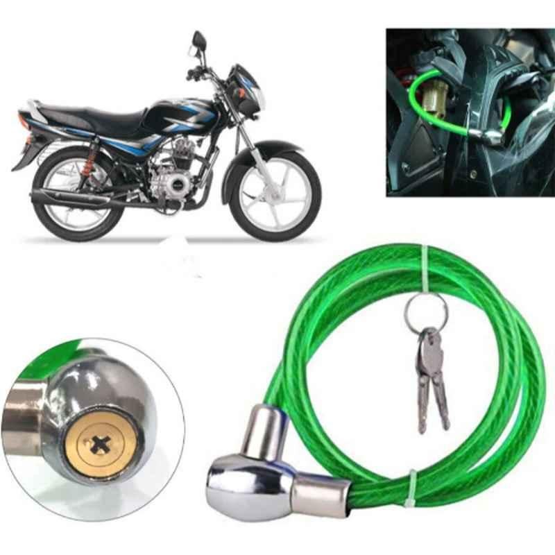 Auto Pearl PVC & Plastic Green Heavy Duty Cable Lock for CT100, 302