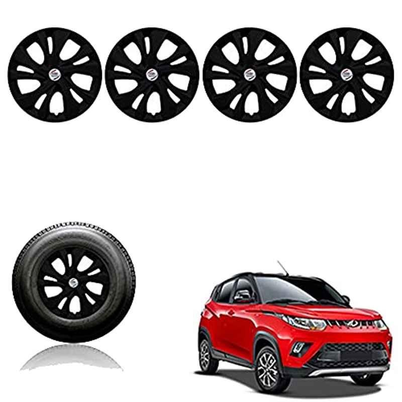 Auto Pearl 14 inch ABS Black Car Wheel Cover for KUV 100 nxt