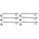Torofy 24 inch Stainless Steel Silver Wall Mounted Towel Bar (Pack of 6)