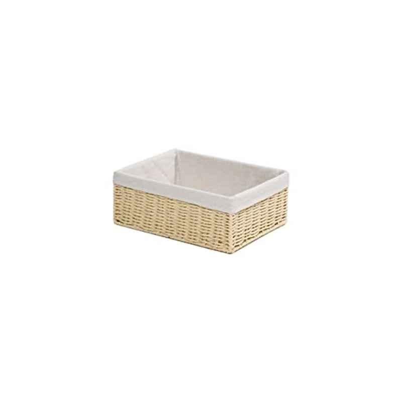 Homesmiths 28x20x10cm Natural Storage Basket with Liner, MAS0531-S-NTR, Size: Small