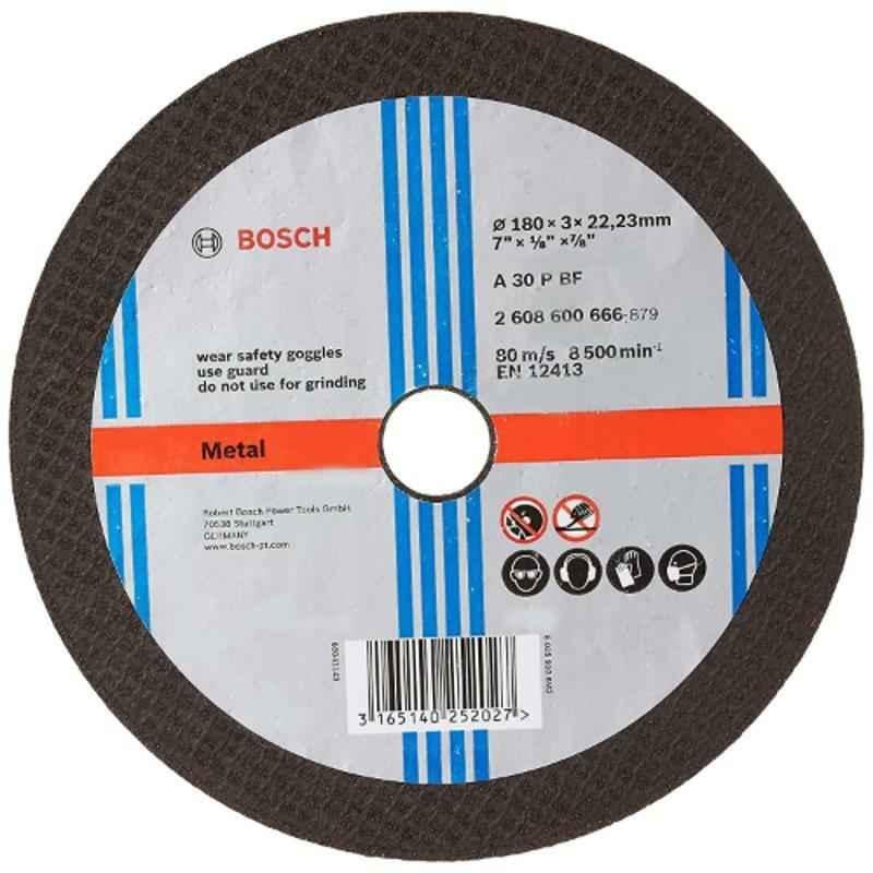 Bosch 180mm Metal Straight Cutting Wheel, 2608600666 (Pack of 25)