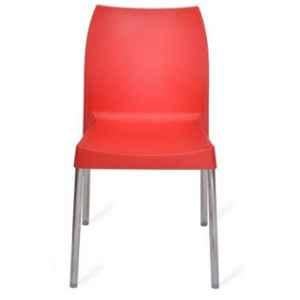 Nilkamal NS07 BRD Plastic Red Outdoor Chair