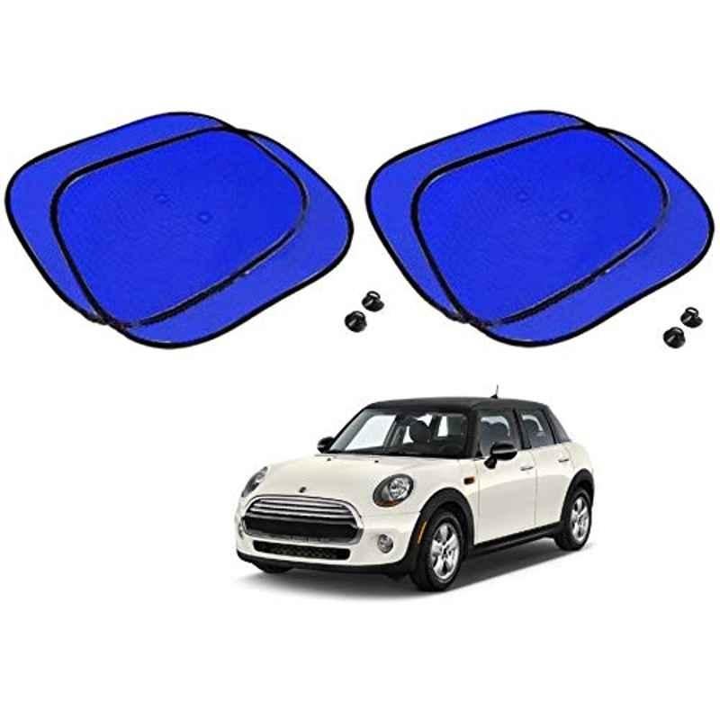 Kozdiko 4 Pcs Blue Chipkoo Car Window Sunshade Curtain Set for Mini Cooper, koz_82870