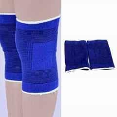 Matrica Blue Compression Knee Support Brace with Stabilizer, Size: Free