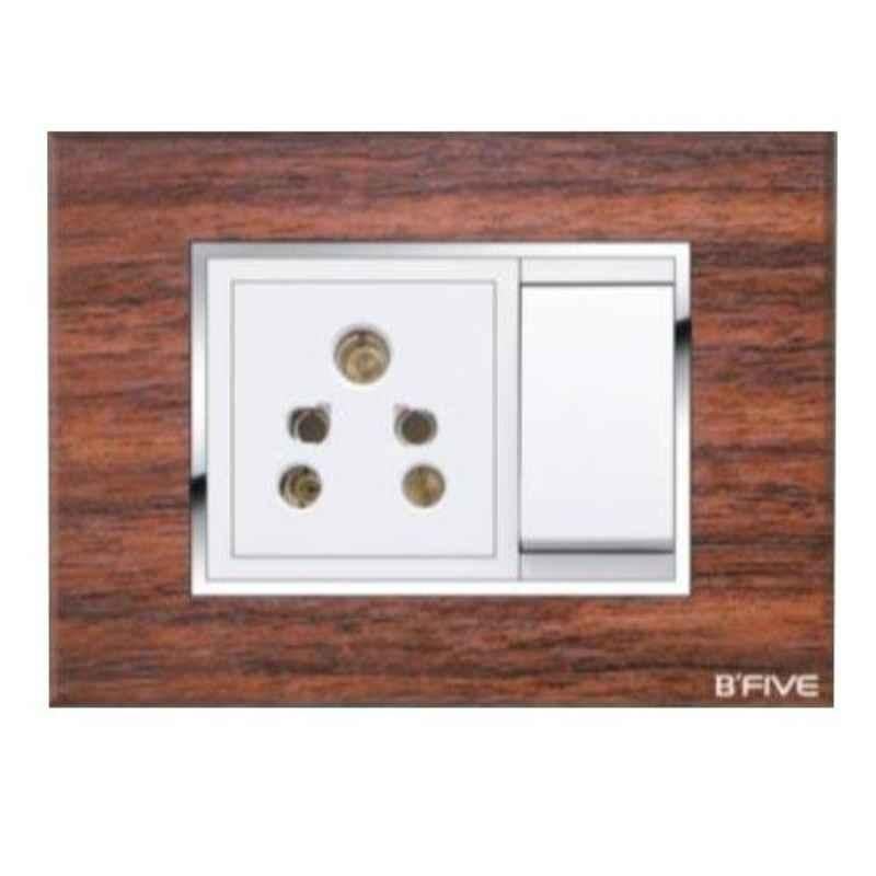 B-Five Forest Wood 3 Module Modular Plate, B-63F (Pack of 10)