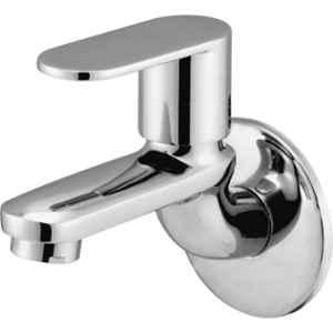 Prestige Robin Brass Chrome Finish Long Body Bib Cock with Flange