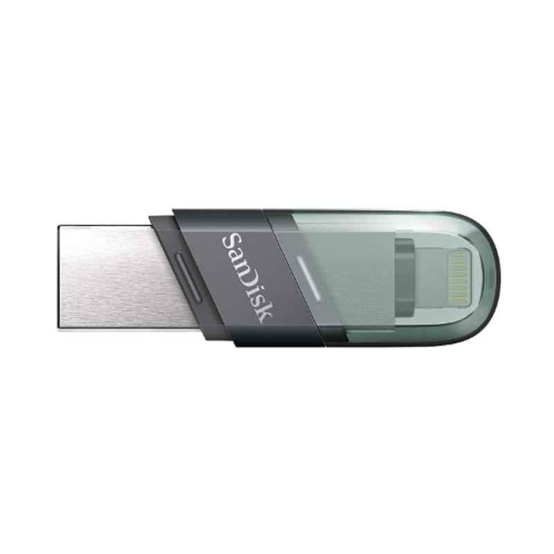 SanDisk iXpand 256GB USB 3.2 Gen 1 Flip Metallic Flash Drive, SDIX90N-256G-GN6NE