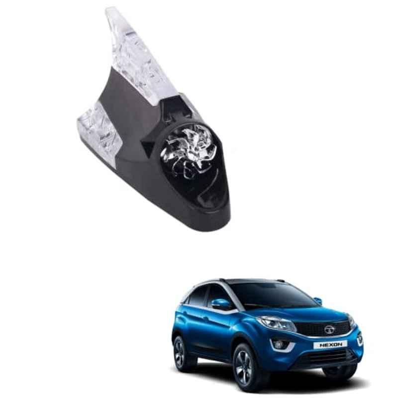 Kozdiko Black Auto Wind Power LED Light Shark Fin Car Antenna for Tata Nexon