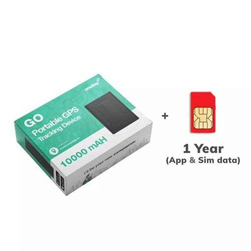 Onelap Go Wireless GPS Tracker with 1 Years Sim Card, Android & iOS App
