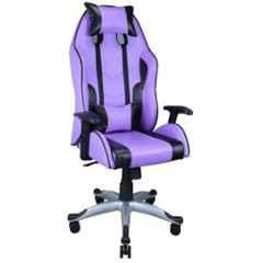 Sunview PU Leather Purple & Black Gaming Chair with Neck & Back Comfort