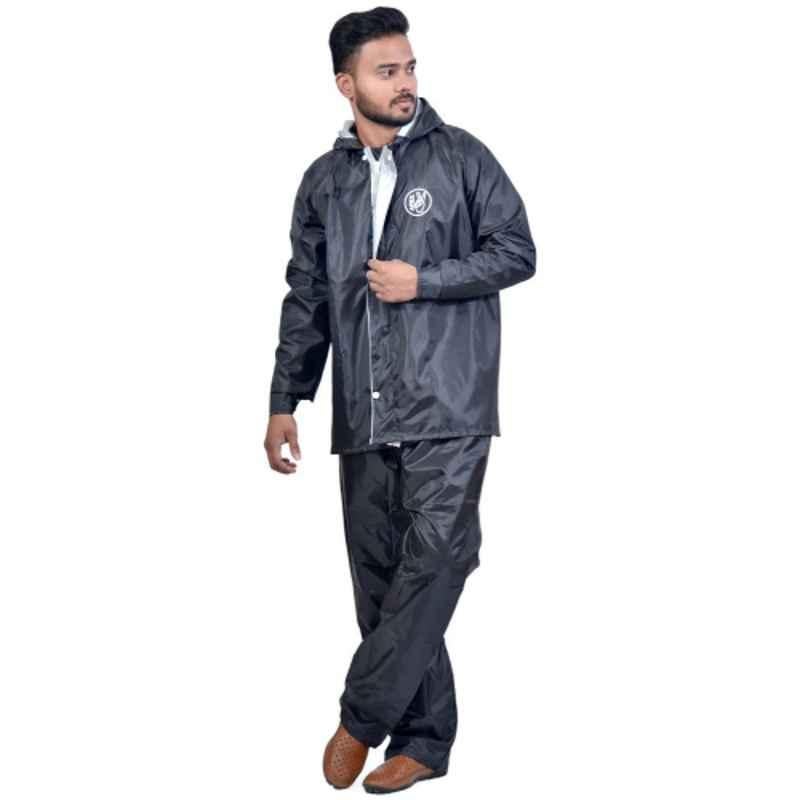 Apex Polyester Multicolour Raincoat, 702, Size: L