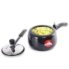Wonderchef Taurus 3 Litre Hard Anodized Aluminium Black Inner Lid Pressure Cooker with 5 Years Warranty, 63154798