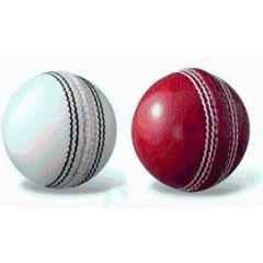 Rastogi Traders Leather Ball Pack of 2 (Red & White) Cricket Leather Ball (Standard Red)