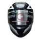 Studds Thunder D4-N6 Decor Black & White Motorbike Helmet, Size (L, 580 mm)