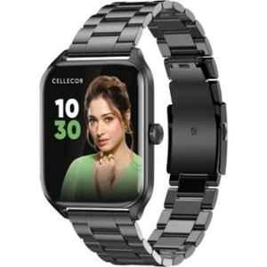 Cellecor AIR M3 1.52 inch 360x360p HD Curved Round Grey Smart Watch with 5 Days Battery Backup