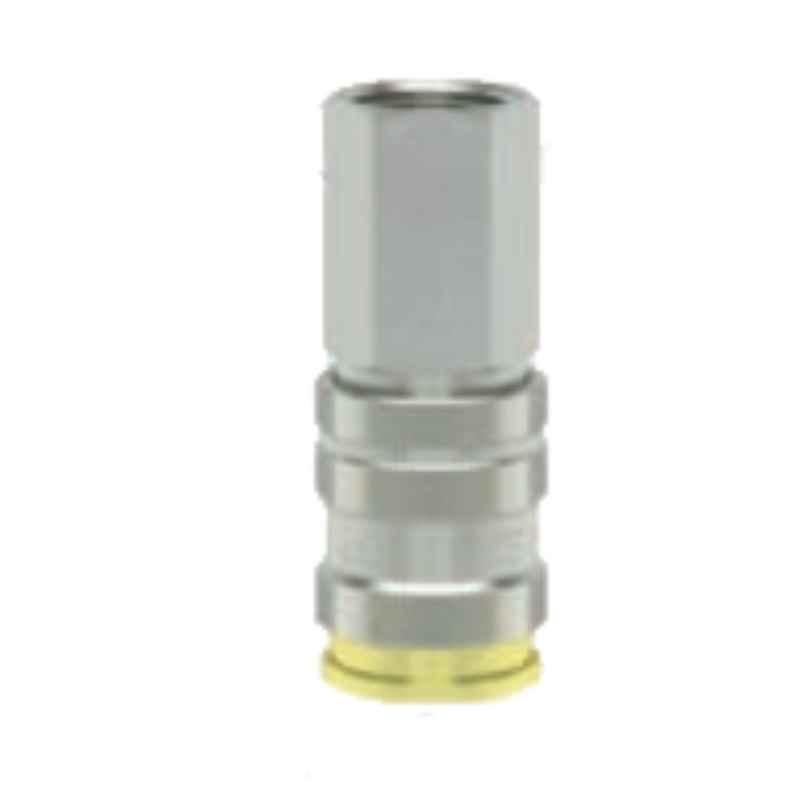 Ludecke ESAC38I G 3/8 Single Shut-off Parallel Female Thread Quick Connect Coupling