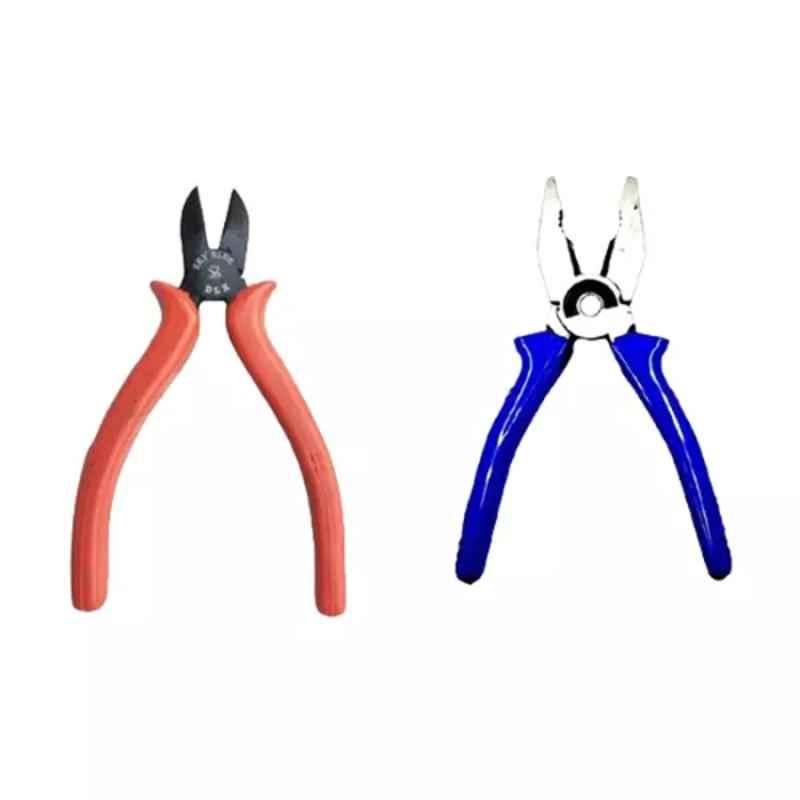 Sky Blue 2 Pcs 8 inch Lineman Plier Combo, SBE_PLIER_COMBOS_COMBO_796