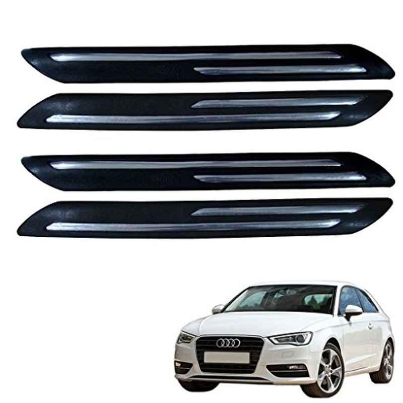 Kozdiko 4 Pcs Double Chrome Bumper Protector Set for Audi A3